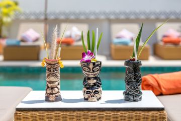 Tasty drinks next to the pool